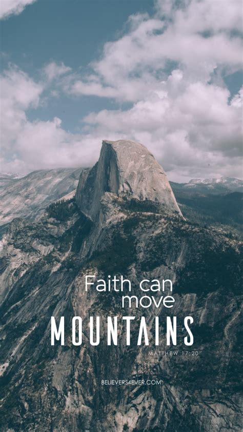 Faith Can Move Mountains Scripture Wallpaper