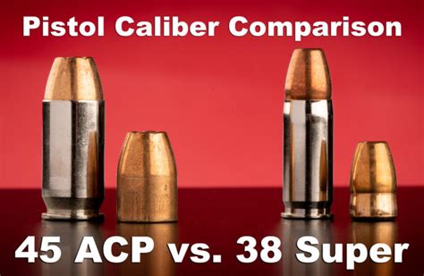 38 Super Vs 45 Acp A Pistol Caliber Comparison