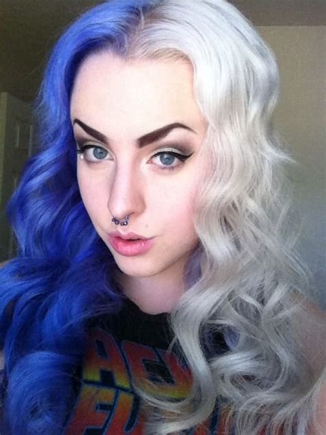 17 Best Images About Blue And White Hair On Pinterest