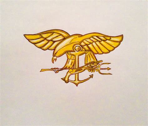 Navy Seals Trident Done By Ashlin Gomez♥️ Navy Seal Trident Art