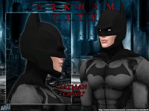 arkham city batman costume by amiswift at tsr sims 4 updates