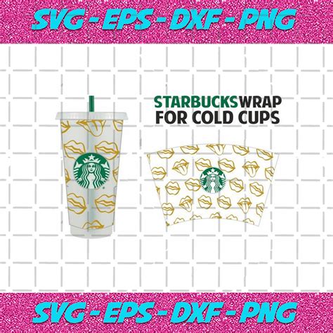 Wrap For Starbucks Cup Svg Trending Svg Starbucks Wrap Svg Starbucks