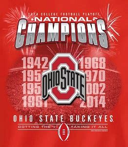 Ohio State Buckeyes Football National Conference Championships