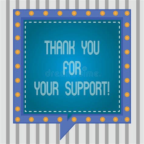 Thank You Your Support Stock Illustrations 140 Thank You Your Support