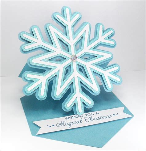 Snowflake Easel Card Free Cut File