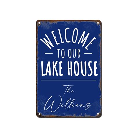 Lake House Décor Personalized Indoor Outdoor Lake House Décor