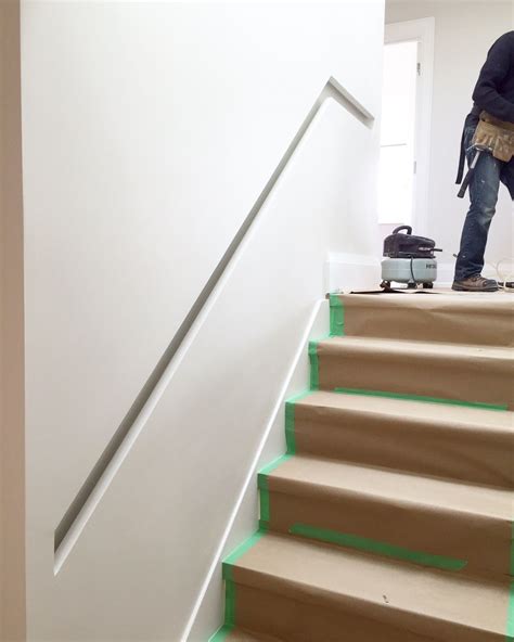 Stairs and handrails should balance each other. Original stair widths in older homes are often very narrow ...