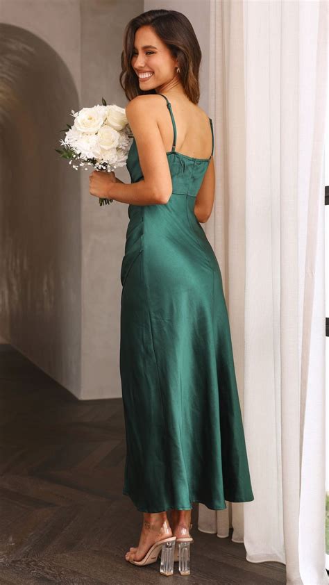 Josephina Midi Dress Emerald Green Buy Women S Dresses Billy J