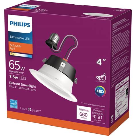 Buy Philips Retrofit Led Recessed Light Kit 4 In White
