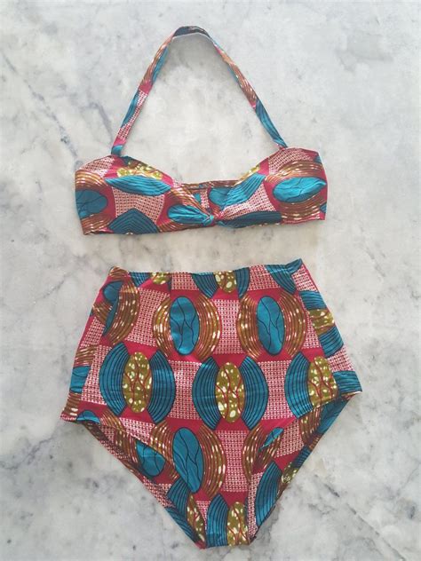 Image Of Georgette Swimsuit African Swimwear African Print Swimsuit