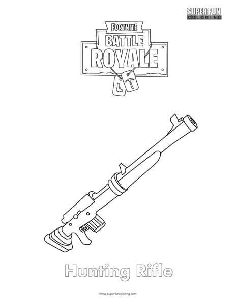 The following weapons appear in the video game fortnite: Fortnite Weapons - Super Fun Coloring