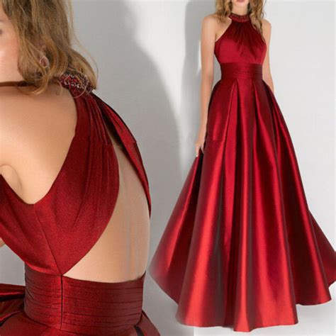 red celebrity long prom dress bridesmaid formal evening cocktai party ball gown ebay