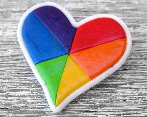 Rainbow Colors Colorful Heart Rainbow Heart