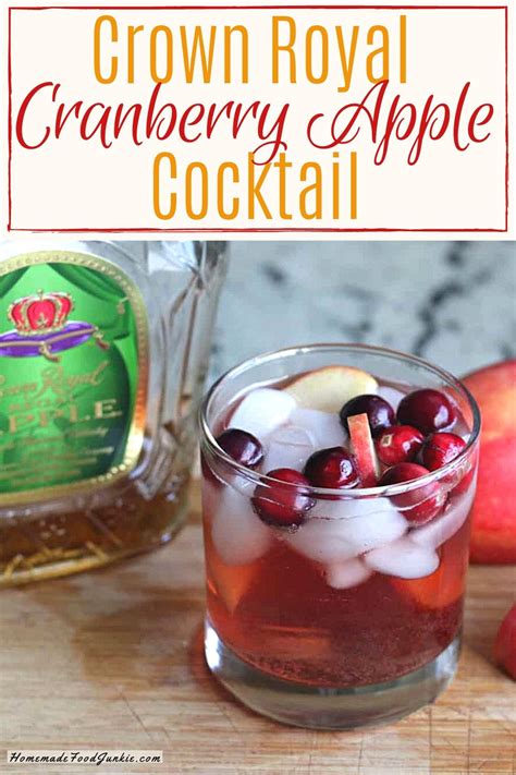 This Crown Royal Cranberry Apple Cocktail Is A Light Refreshing Beverage That Combines All