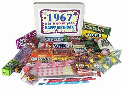 Retro Candy Yum ~ 1967 55th Birthday T Box Of Nostalgic Candy Mix