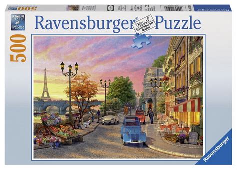 Discover a wide selection of jigsaw puzzles of 250 piece puzzles, 300 piece puzzles, and 500 piece puzzles! A Paris Evening 500 Piece Ravensburger Jigsaw Puzzle