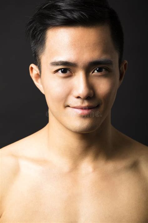 Closeup Of Attractive Young Asian Man Face Stock Image Image Of Happy Hygiene 184402657