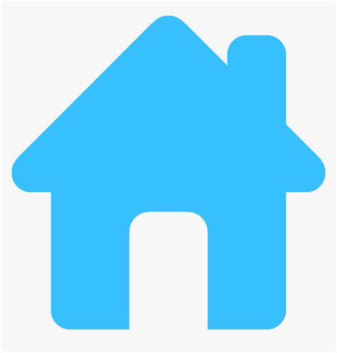 Blue Home Icon Hd Png Download Kindpng