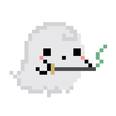 Cute Ghost Pixel Art Png Download Cute Halloween Pixel Art Images