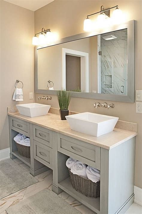 Master bathroom example of a bathroom design in boston vanity mirrors / medicine cabinet combo how do i decorate my bathroom? 25 Beautiful bathroom mirrors ideas