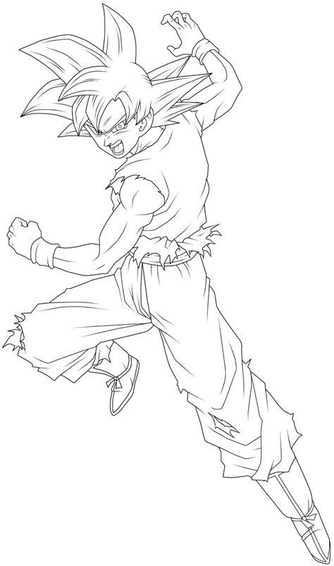 Super Saiyan God Goku Lineart by BrusselTheSaiyan on DeviantArt Cómo dibujar a goku Como