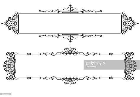 Antique Filigree Banners High Res Vector Graphic Getty Images