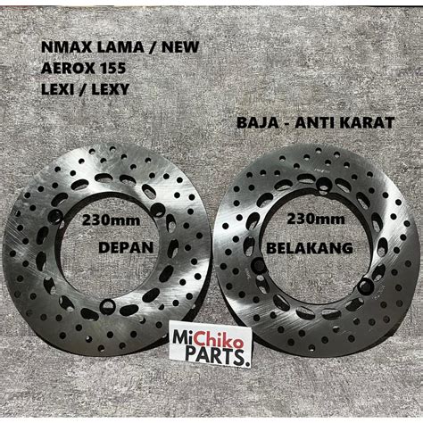 Jual Sepasang Piringan Cakram Baja Depan Belakang Nmax Pnp Aerox 155
