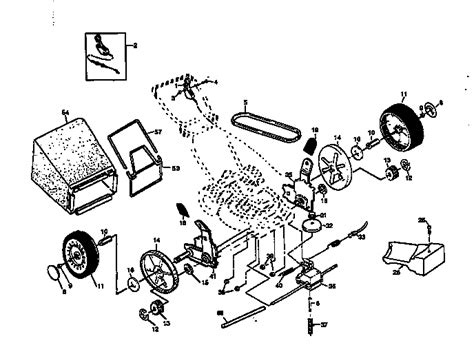 Craftsman Self Propelled Lawn Mower Parts Diagram Hanenhuusholli