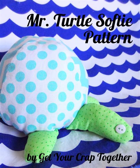 Mr Turtle Softie Pattern Sew Simple Home