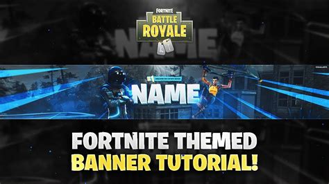 Tutorial How To Make A Fortnite Themed Youtube Banner Doovi