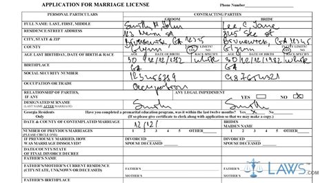 Instruction To Fill Glynn County Application For Marriage License Form Youtube