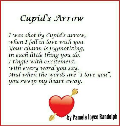 Cupids Arrow An Original Poem By Pamela Joyce Randolph Arizona