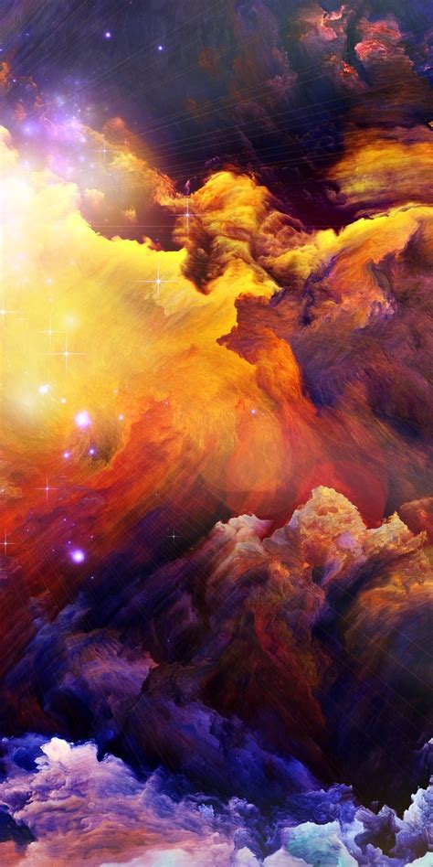 Download Space Stars Clouds Abstract Nebula Digital Artwork