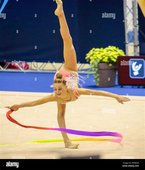 Tara Dragas During The Italian Serie A Final Six Of Rhythmic Gymnastics