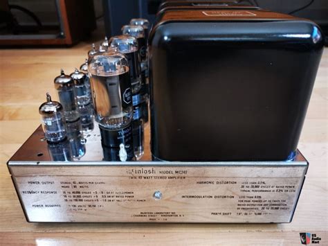 Vintage McIntosh MC240 Tube Stereo Power Amplifier Serviced Re Capped Tubed Photo 4126783