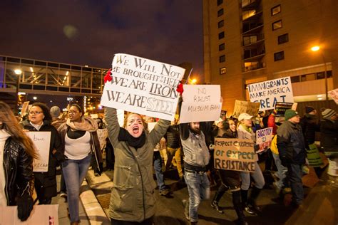 Photos Thousands Protest Immigration Ban In Downtown Minneapolis Minnesota Public Radio News