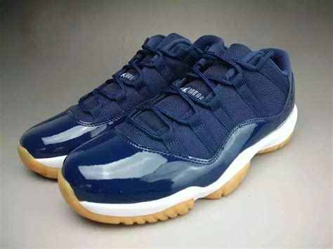 Air Jordan 11 Low Blue Navy White Gum Sneaker Bar Detroit
