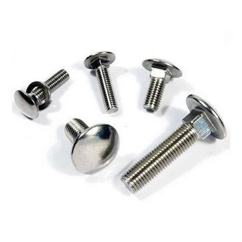 Round Stainless Steel Carriage Bolt For Industrial Grade Ss 304 At