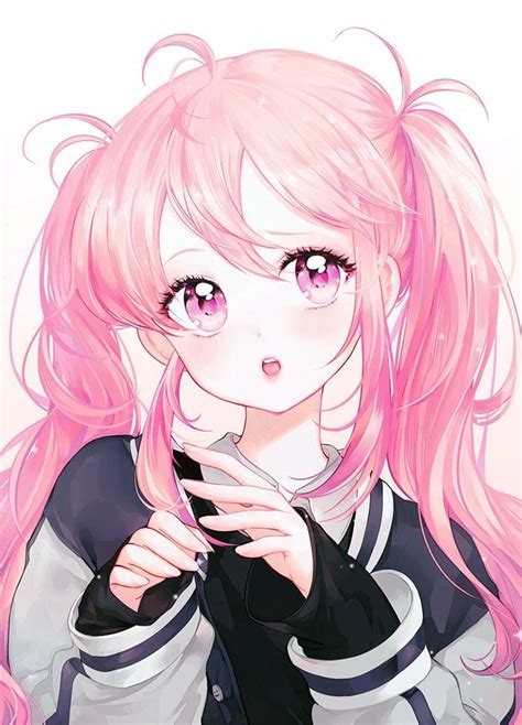 Anime Cute Girl Pink Hair Anime Girl