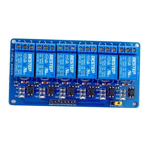 5pcs 6 Channel 12v Relay Module Relay Expansion Board 12v Low Level