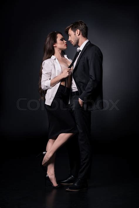 Young Sexy Woman Seducing Young Man In Stock Image Colourbox