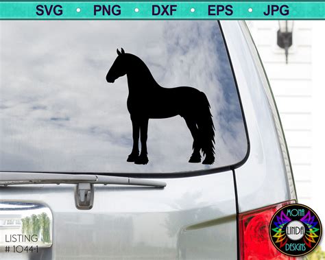 Friesian Decal Svg Horse Svg Horse Cut File Silhouette Etsy