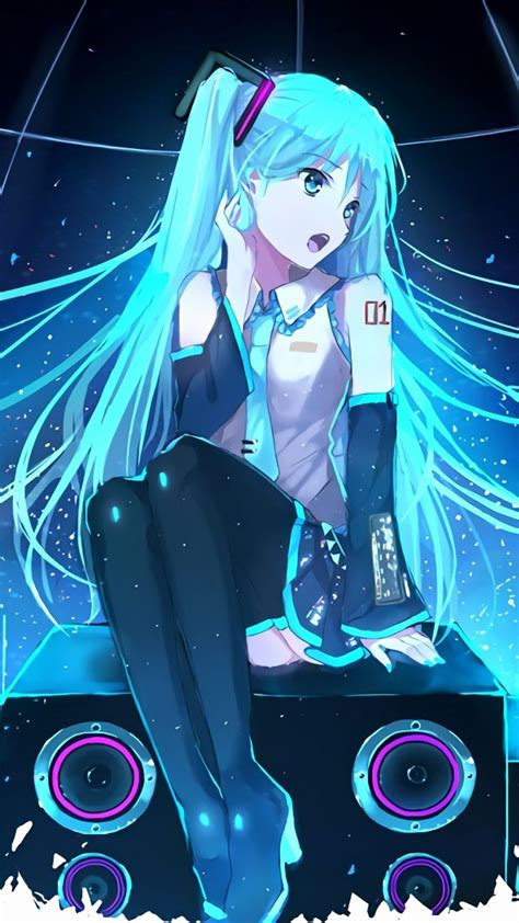 Hatsune Miku Android Blue Wallpapers Wallpaper Cave