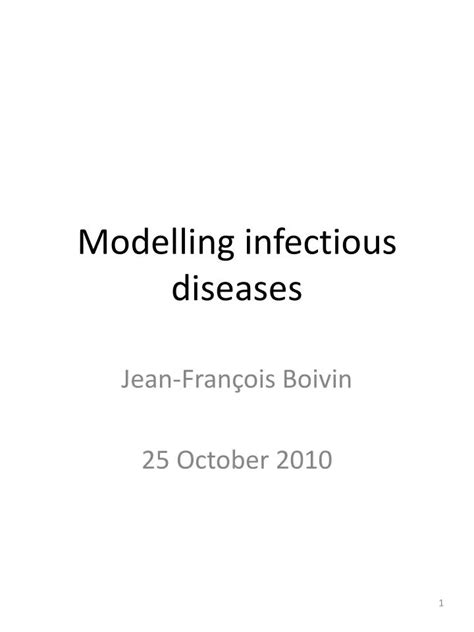 Ppt Modelling Infectious Diseases Powerpoint Presentation Free
