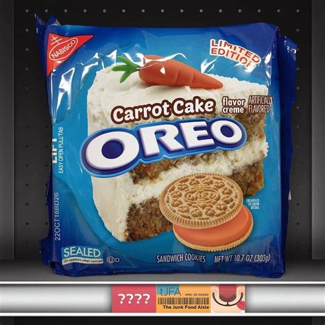 Carrot Cake Oreos ??? | Oreo cookie flavors, Oreo flavors, Weird oreo flavors