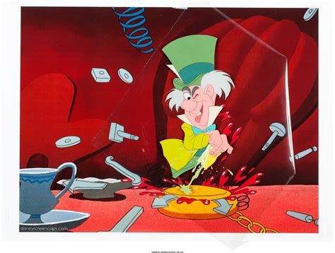 Alice In Wonderland Mad Hatter Production Cel Walt Disney 1951