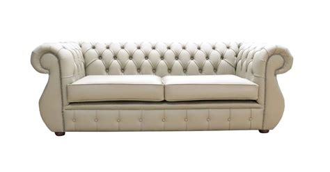 Chesterfield Kimberley 3 Seater Shelly Ash Leather Sofa Offer