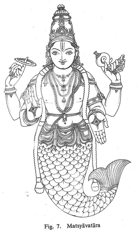 Matsyavatara God Art Hinduism Art Indian Folk Art