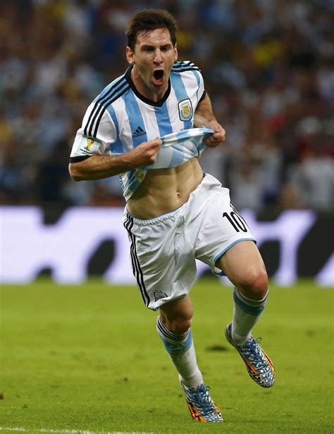 Lionel Messi Of Argentina In The 2014 World Cup Football Icon World