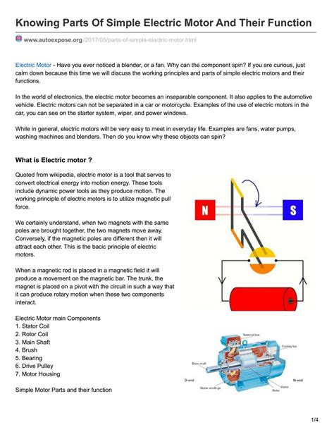 Learn About Electric Motor And Its Components By Andrey Tinoh Issuu